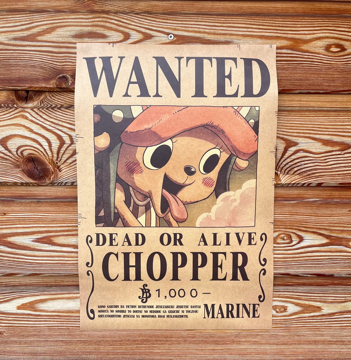 Affiche wanted  Chopper 1 000 Berry ONE PIECE