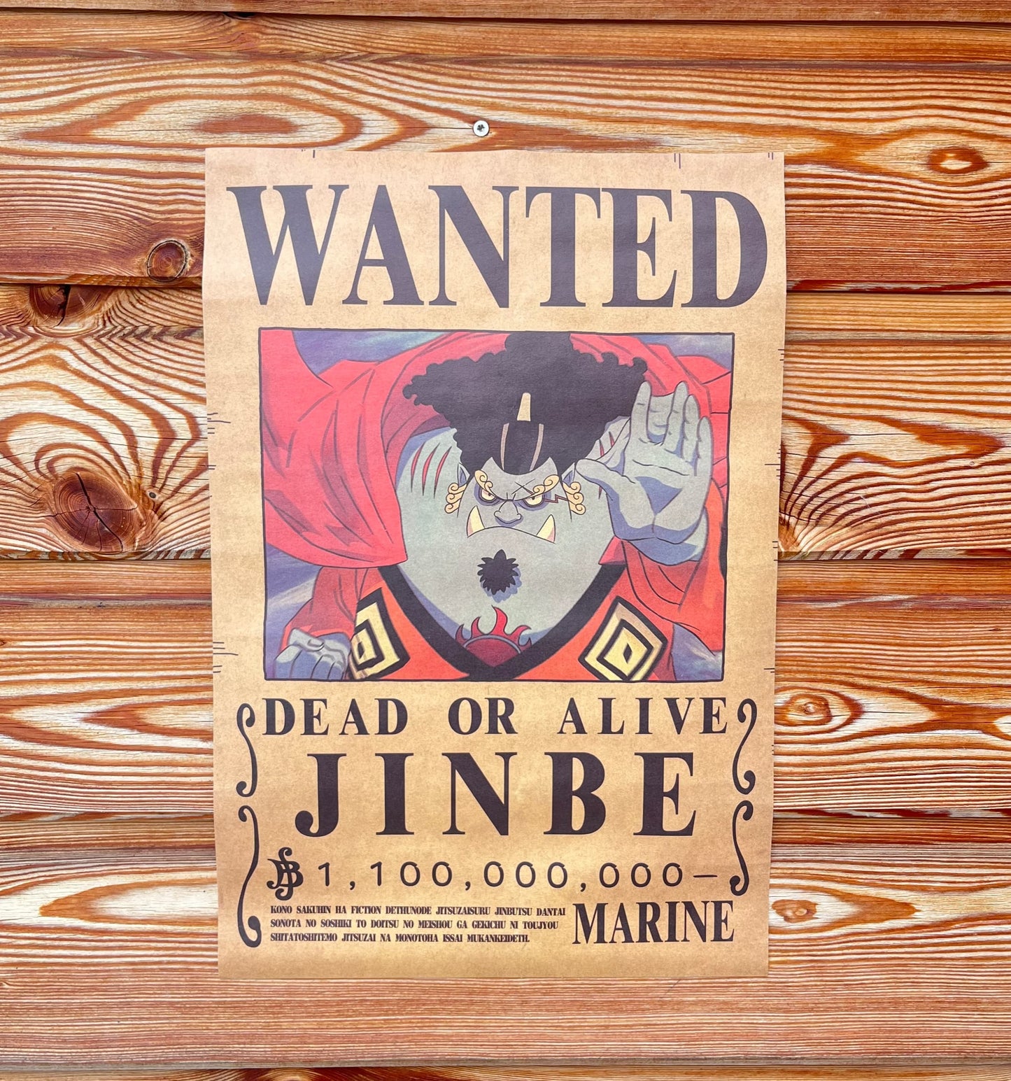 Affiche wanted Jimbei 1,1 milliards de berry ONE PIECE