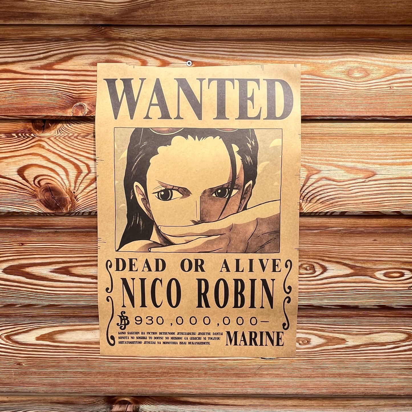 Affiche wanted Nico Robin 930 millions de Berry ONE PIECE